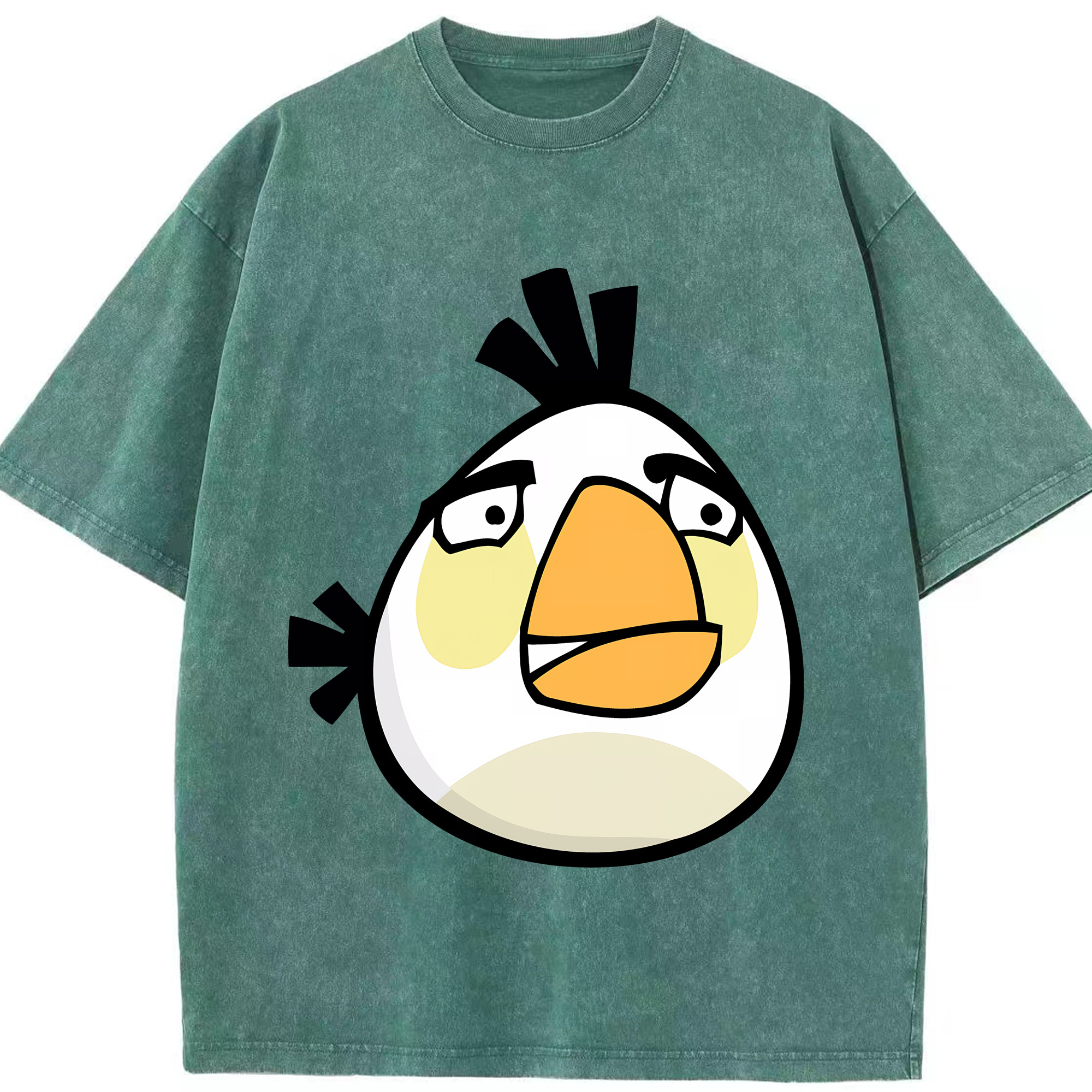（画像用） Angry Birds アングリーバード 綿100% ヴィンテージ風 半袖Tシャツ（フロントプリント）